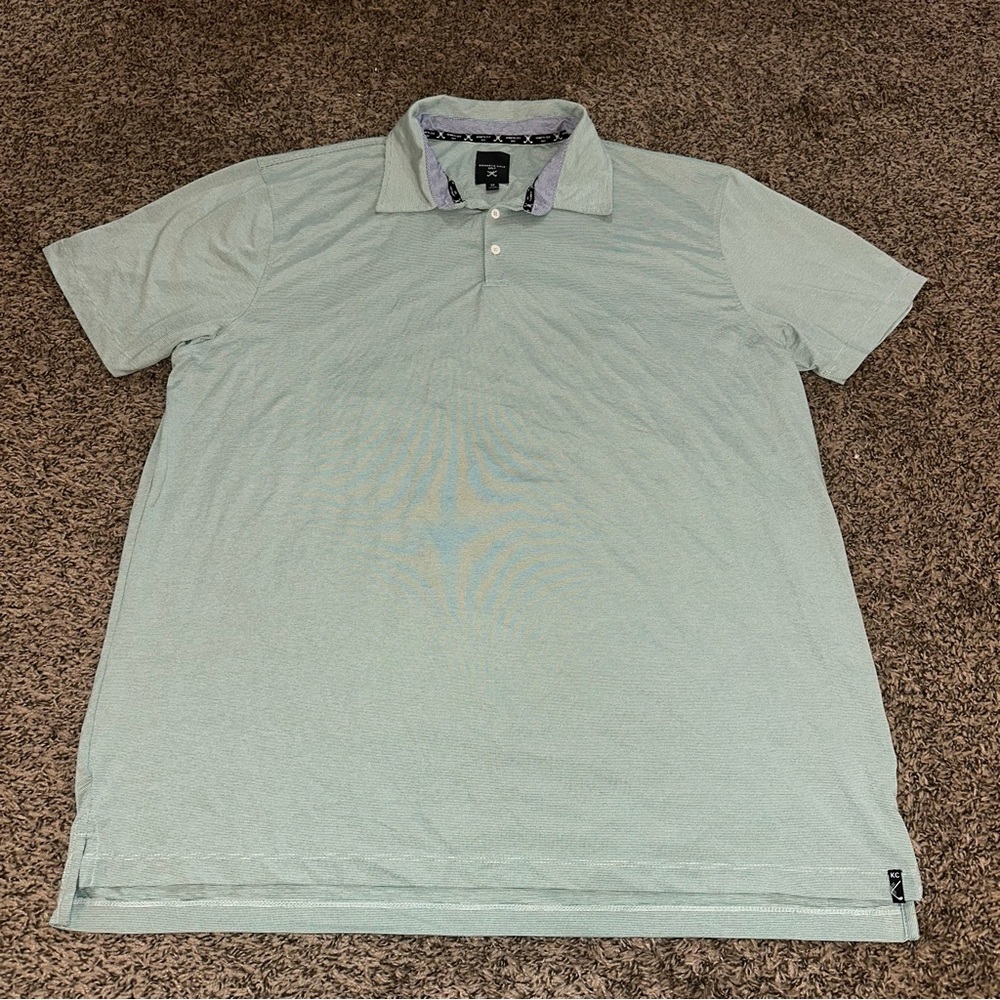 Men's Kenneth Cole Golf Light Green Polo Shirt